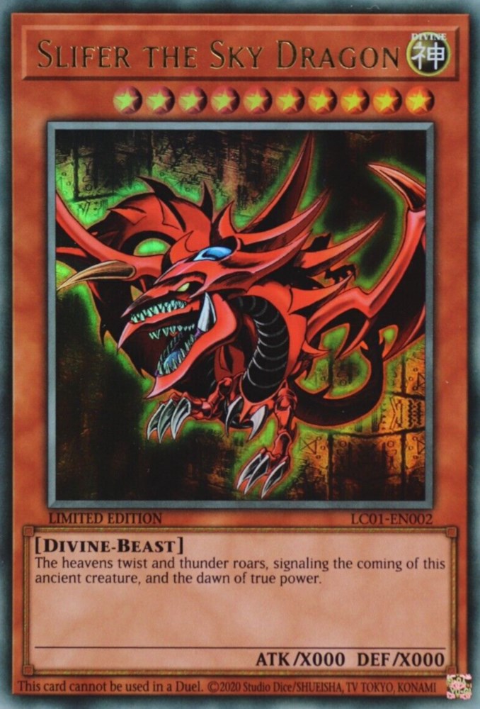 Slifer the Sky Dragon (25th Anniversary) [LC01-EN002] Ultra Rare | Good Games Morley