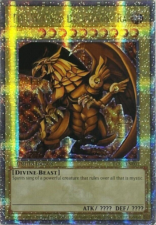 The Winged Dragon of Ra (25th Anniversary) [LC01-EN003] Quarter Century Secret Rare | Good Games Morley