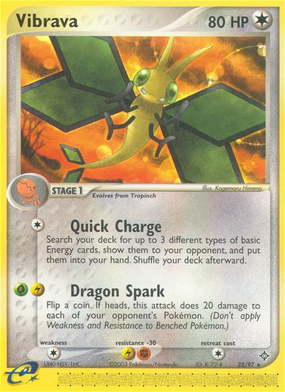 Vibrava (22/97) [EX: Dragon] | Good Games Morley