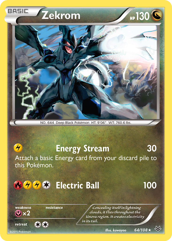 Zekrom (64/108) [XY: Roaring Skies] | Good Games Morley