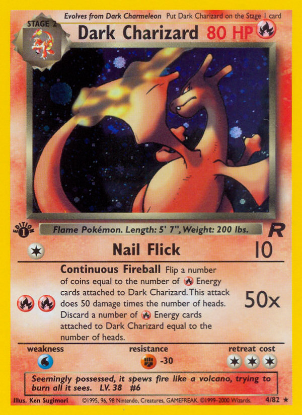 Dark Charizard (4/82) [Team Rocket 1st Edition] | Good Games Morley