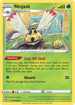 Ninjask (014/185) [Sword & Shield: Vivid Voltage] | Good Games Morley