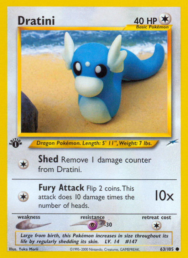 Dratini (63/105) [Neo Destiny 1st Edition] | Good Games Morley