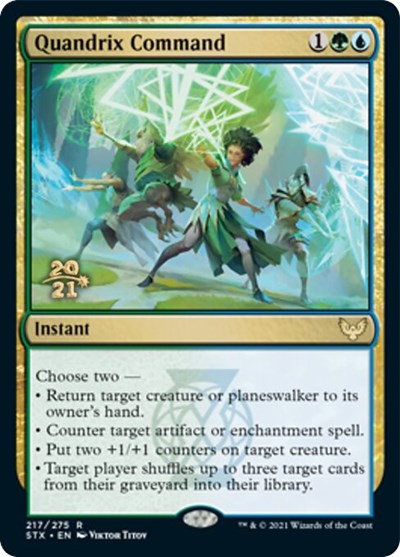 Quandrix Command [Strixhaven: School of Mages Prerelease Promos] | Good Games Morley