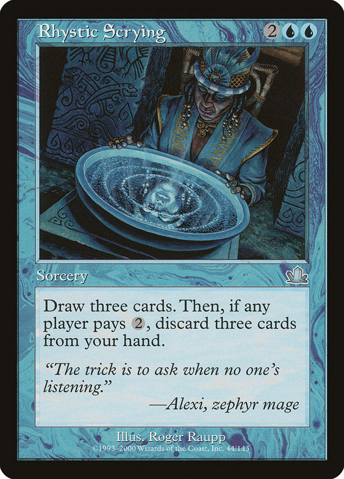 Rhystic Scrying [Prophecy] | Good Games Morley
