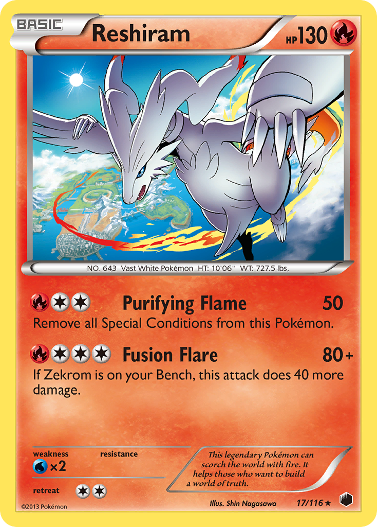 Reshiram (17/116) [Black & White: Plasma Freeze] | Good Games Morley