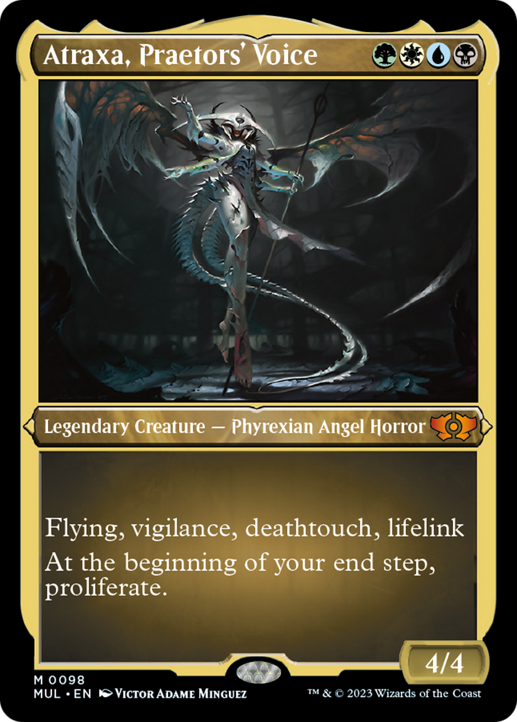 Atraxa, Praetors' Voice (Foil Etched) [Multiverse Legends] | Good Games Morley