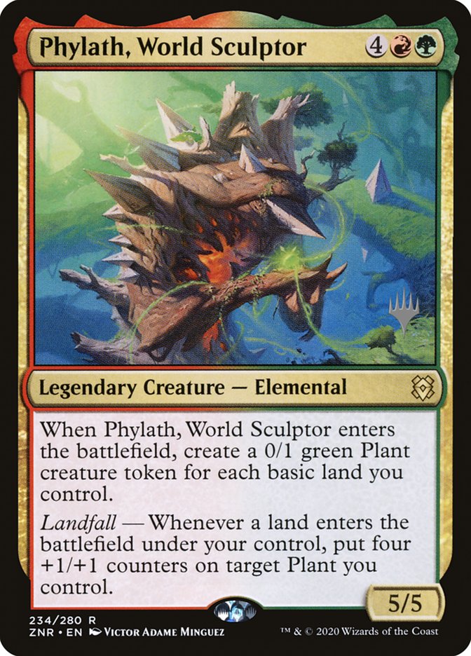 Phylath, World Sculptor (Promo Pack) [Zendikar Rising Promos] | Good Games Morley