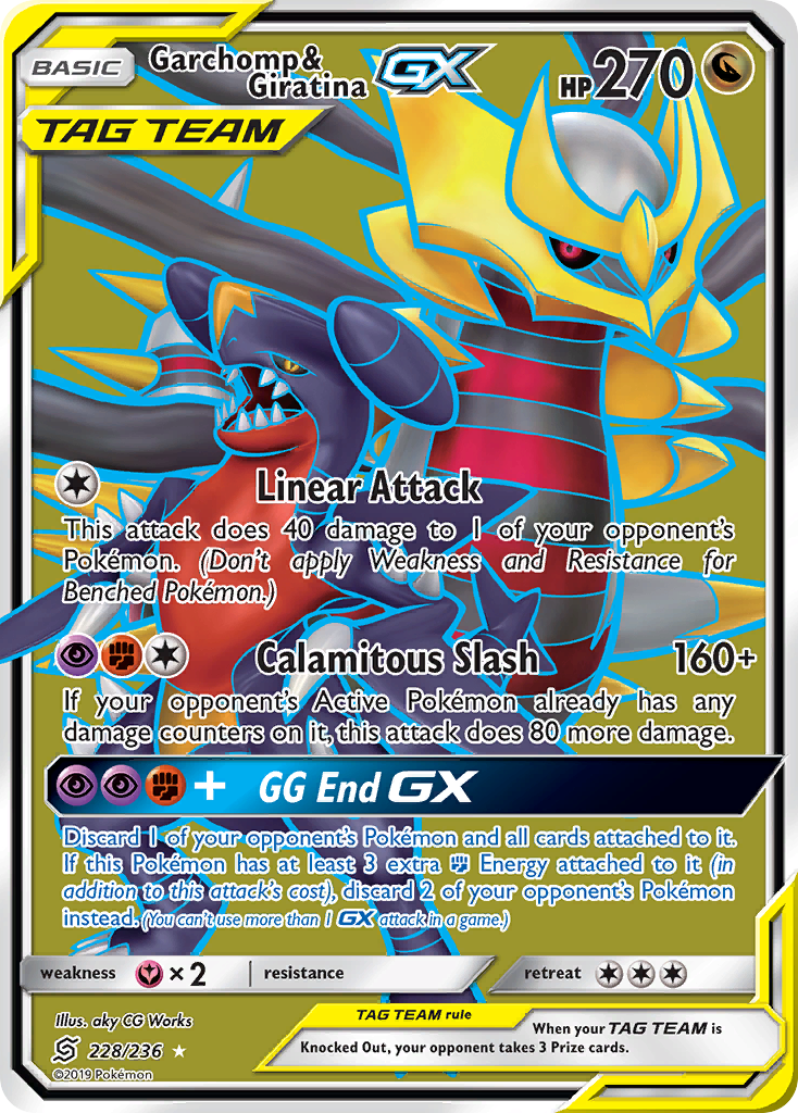 Garchomp & Giratina GX (228/236) [Sun & Moon: Unified Minds] | Good Games Morley