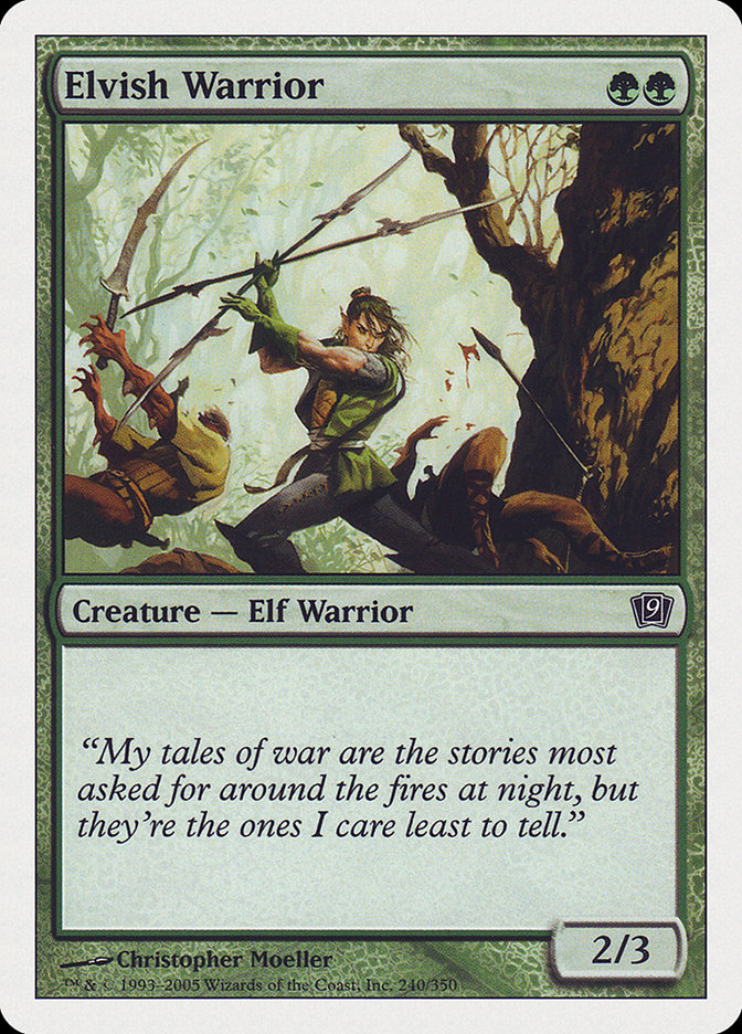 Elvish Warrior [Ninth Edition] | Good Games Morley