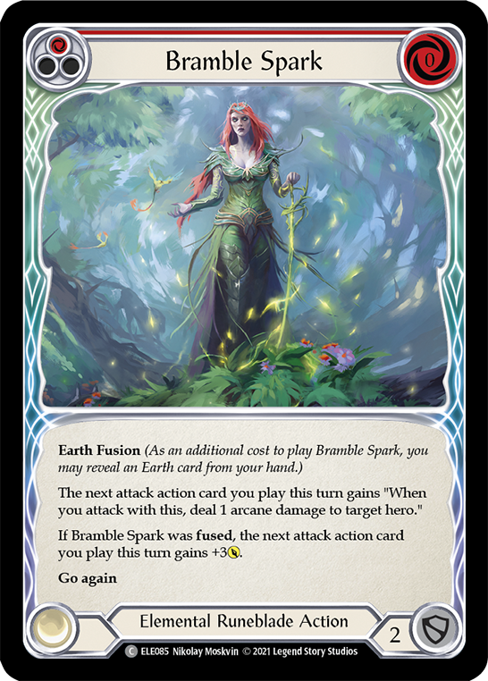 Bramble Spark (Red) [ELE085] (Tales of Aria)  1st Edition Rainbow Foil | Good Games Morley