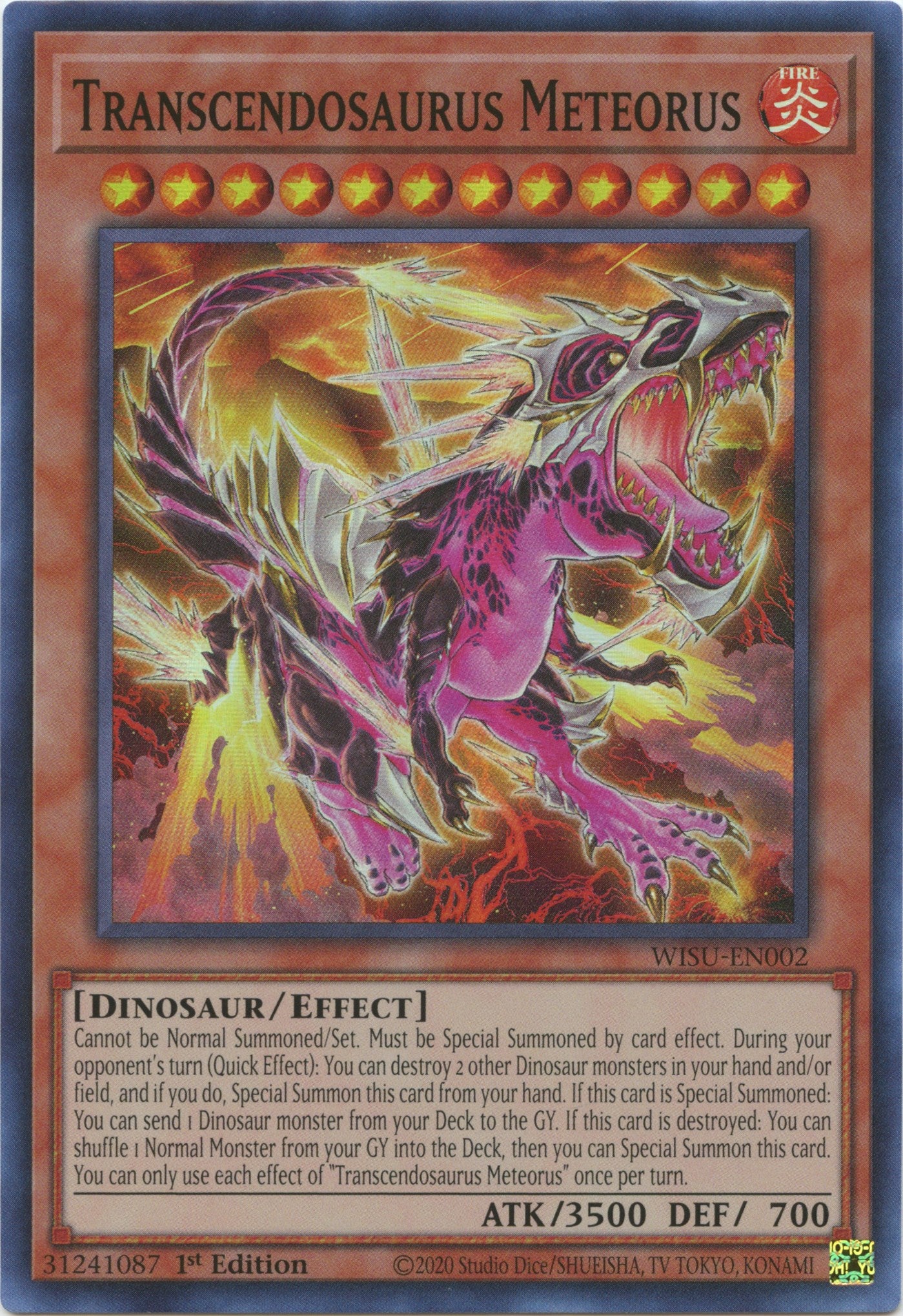 Transcendosaurus Meteorus [WISU-EN002] Super Rare | Good Games Morley