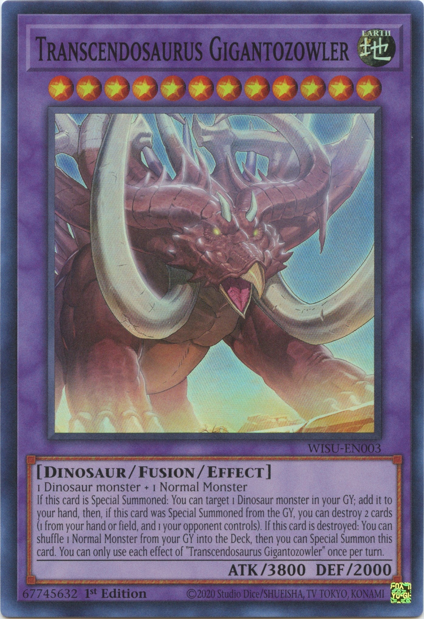 Transcendosaurus Gigantozowler [WISU-EN003] Super Rare | Good Games Morley