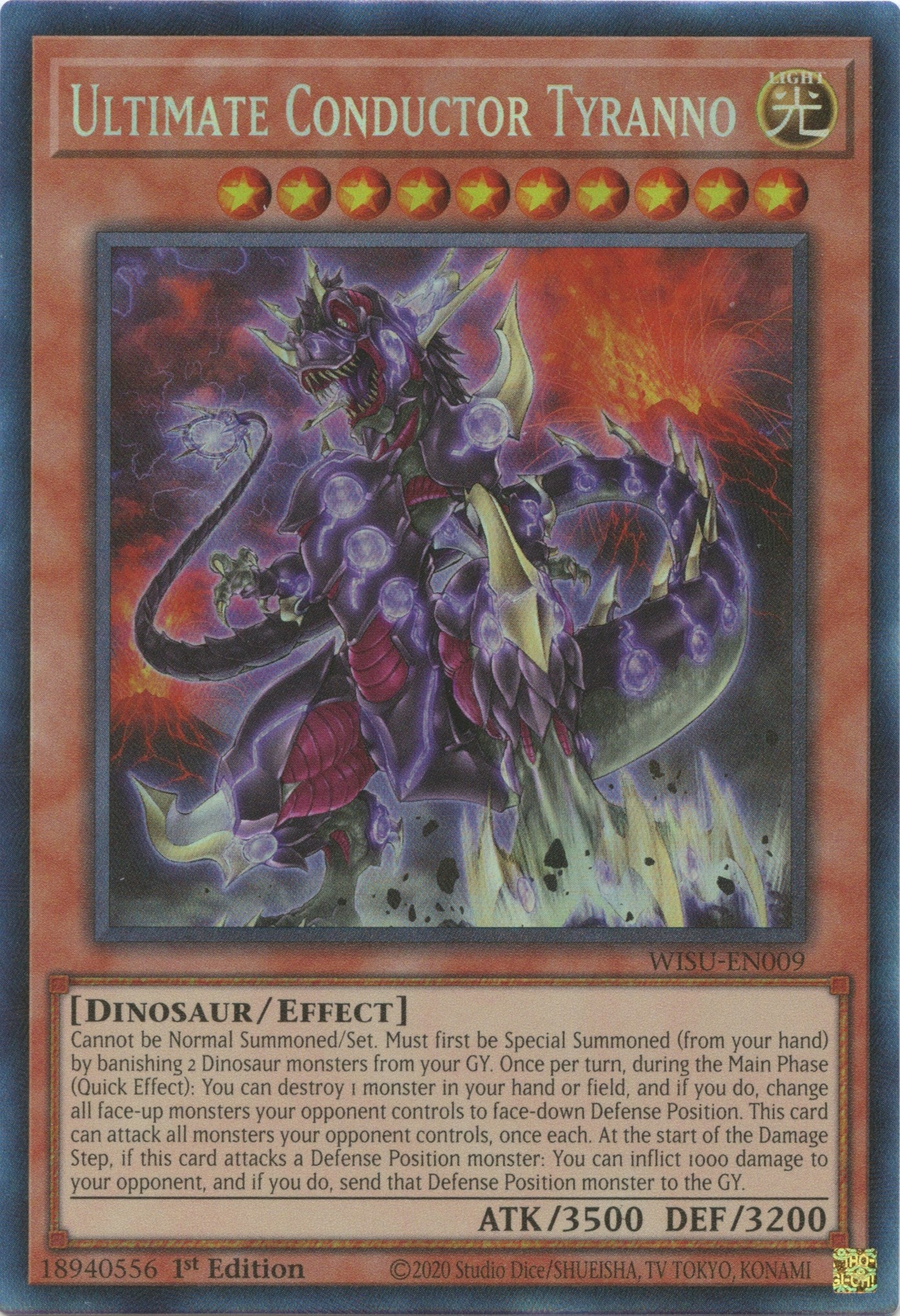 Ultimate Conductor Tyranno [WISU-EN009] Collector's Rare | Good Games Morley