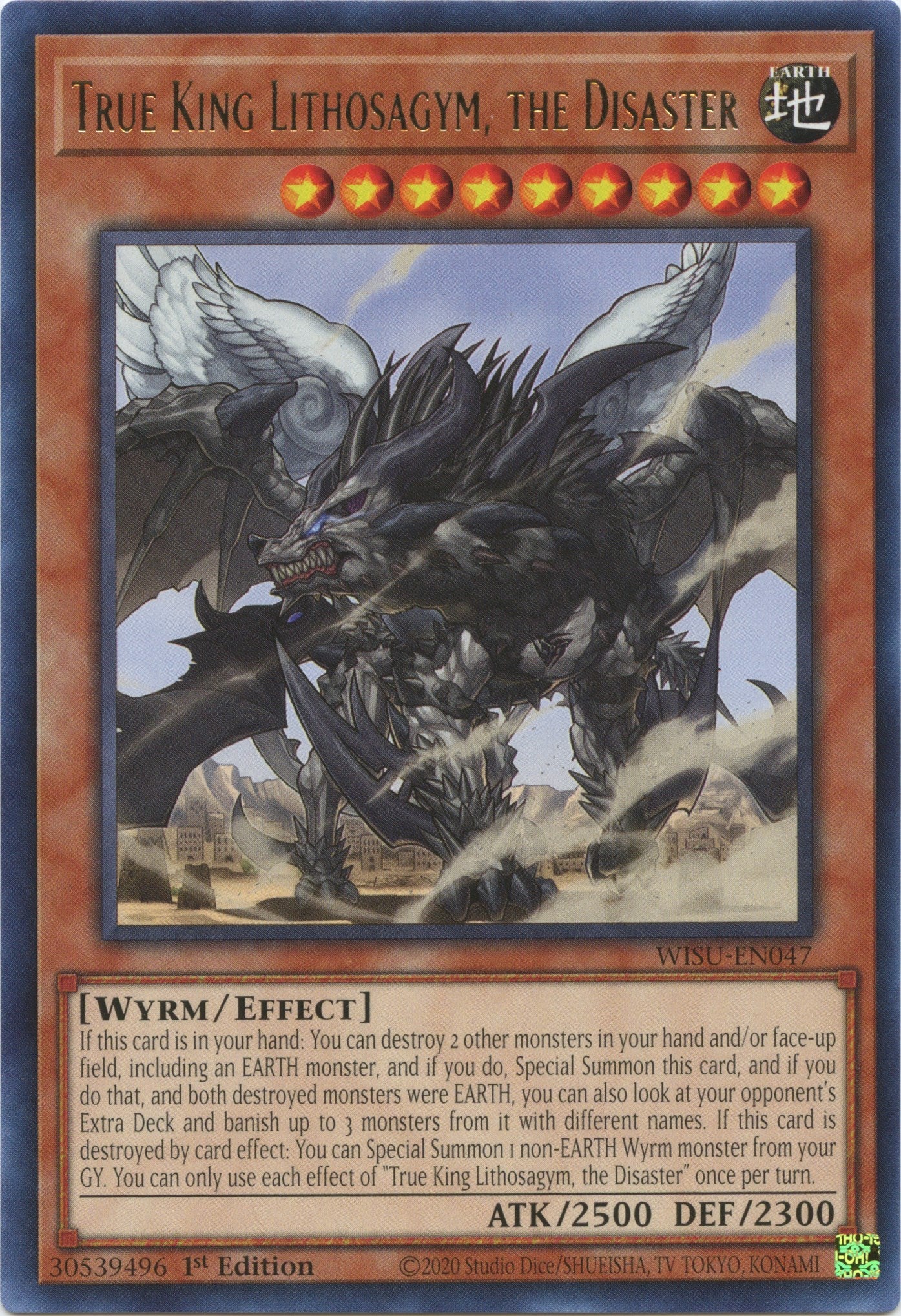 True King Lithosagym, the Disaster [WISU-EN047] Rare | Good Games Morley