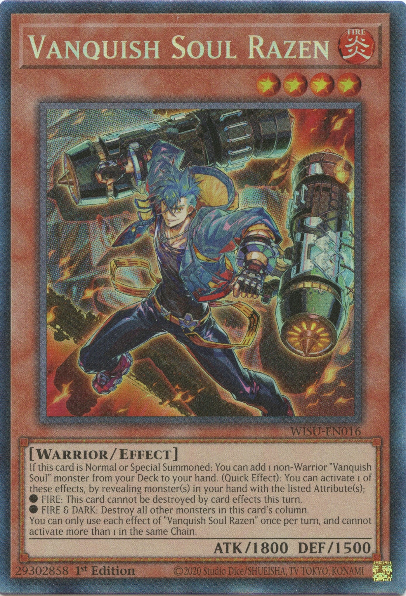 Vanquish Soul Razen [WISU-EN016] Collector's Rare | Good Games Morley