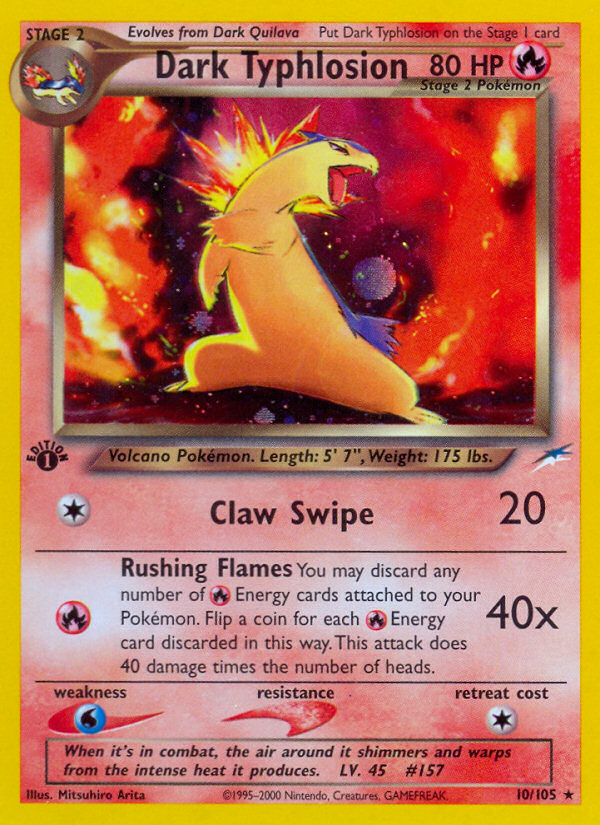 Dark Typhlosion (10/105) [Neo Destiny 1st Edition] | Good Games Morley