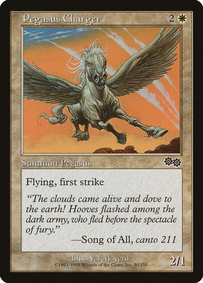 Pegasus Charger [Urza's Saga] | Good Games Morley