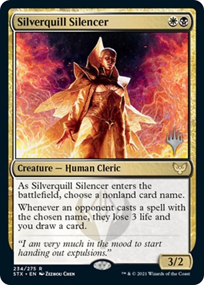 Silverquill Silencer (Promo Pack) [Strixhaven: School of Mages Promos] | Good Games Morley