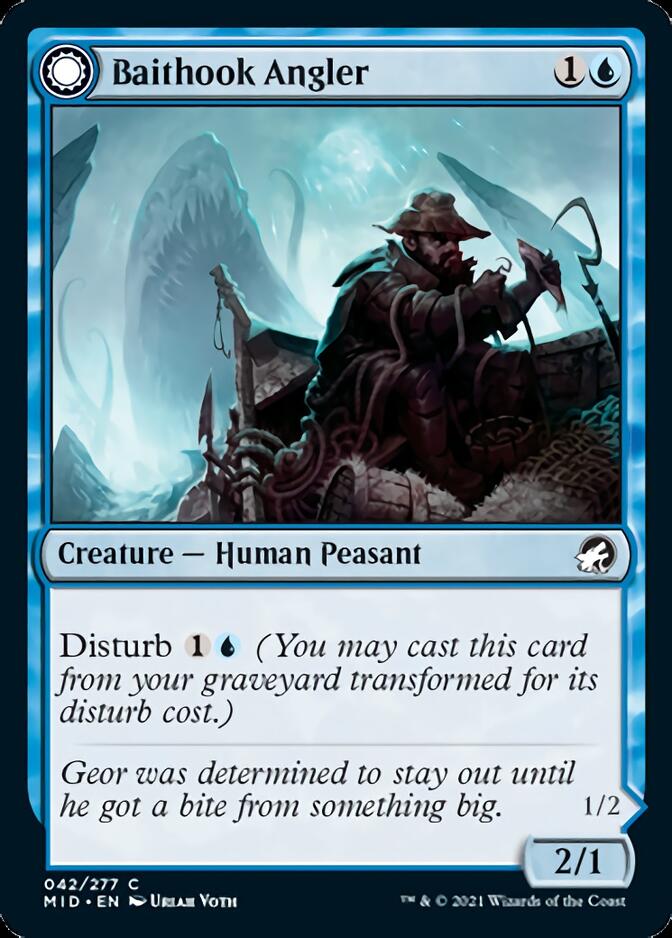 Baithook Angler // Hook-Haunt Drifter [Innistrad: Midnight Hunt] | Good Games Morley