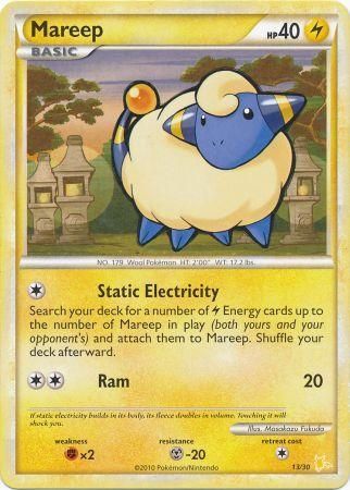 Mareep (13/30) [HeartGold & SoulSilver: Trainer Kit - Raichu] | Good Games Morley