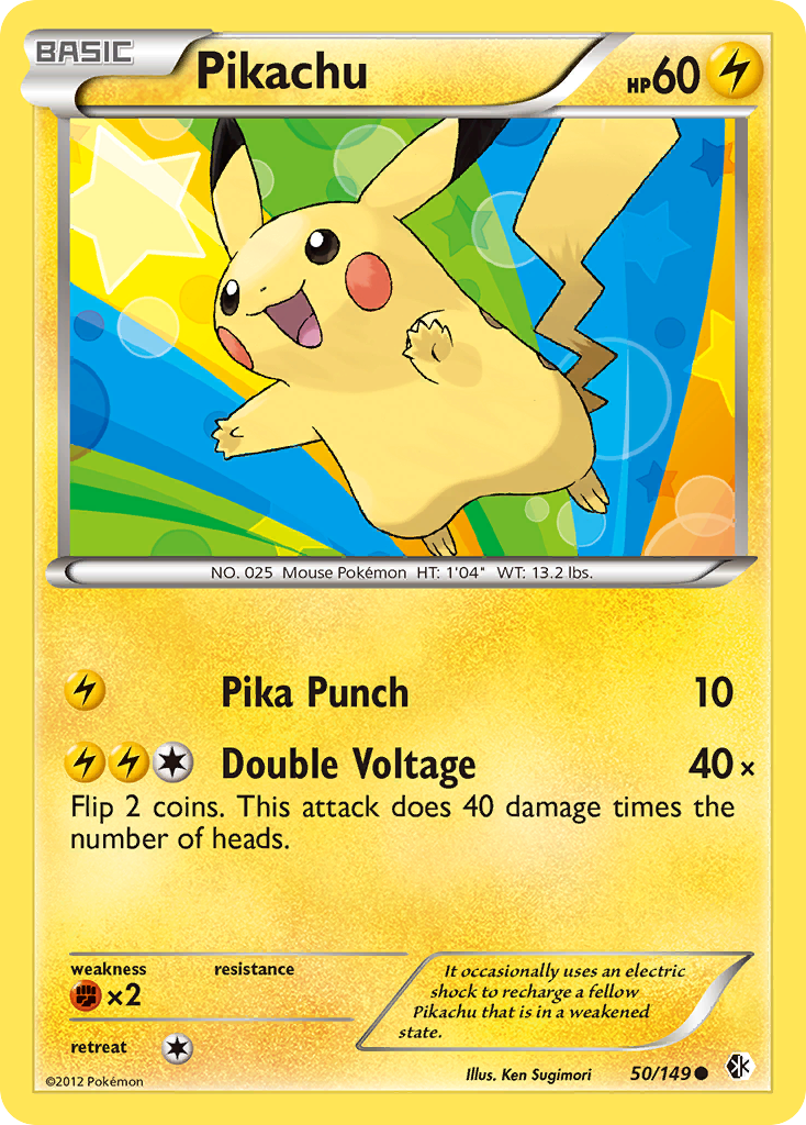 Pikachu (50/149) [Black & White: Boundaries Crossed] | Good Games Morley