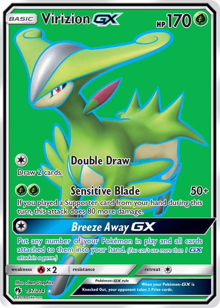 Virizion GX (197/214) [Sun & Moon: Lost Thunder] | Good Games Morley