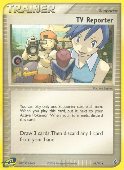 TV Reporter (88/97) [EX: Dragon] | Good Games Morley