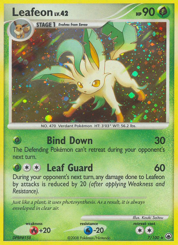 Leafeon (7/100) [Diamond & Pearl: Majestic Dawn] | Good Games Morley
