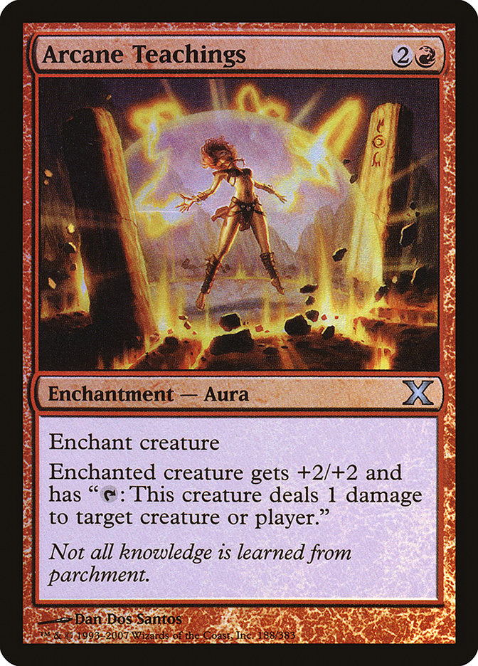 Arcane Teachings (Premium Foil) [Tenth Edition] | Good Games Morley