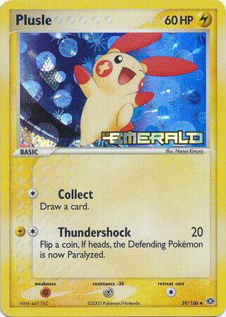Plusle (39/106) (Stamped) [EX: Emerald] | Good Games Morley