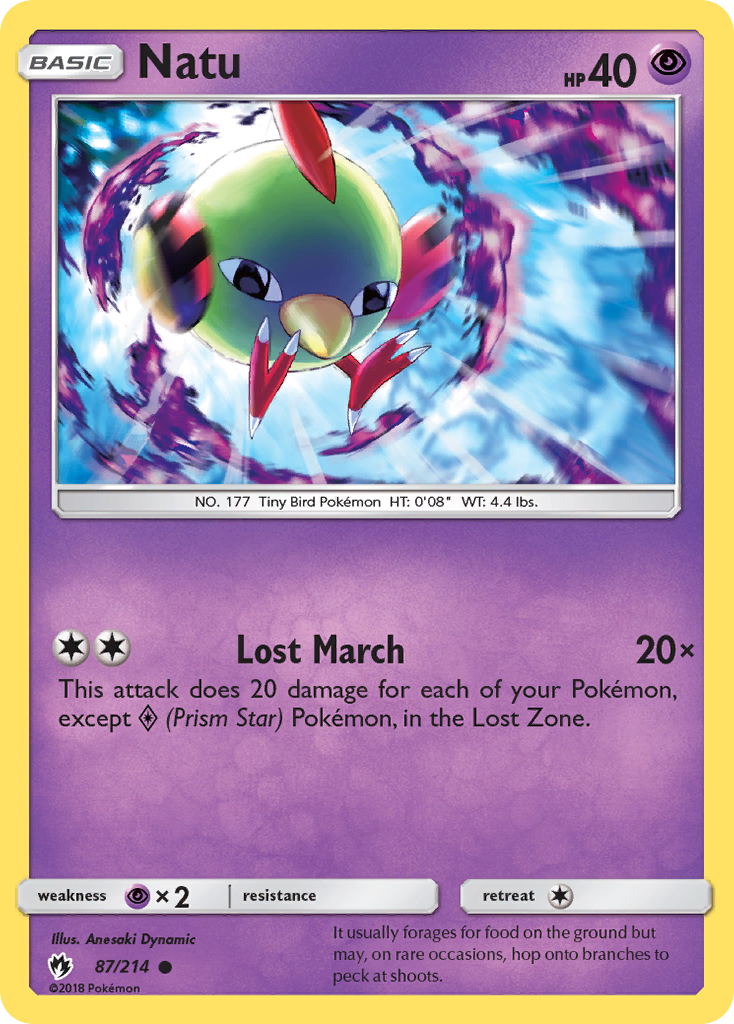 Natu (87/214) [Sun & Moon: Lost Thunder] | Good Games Morley