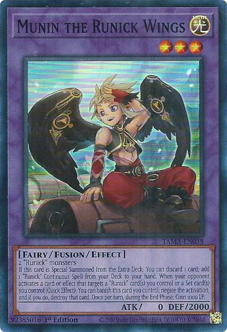 Munin the Runick Wings [TAMA-EN038] Super Rare | Good Games Morley