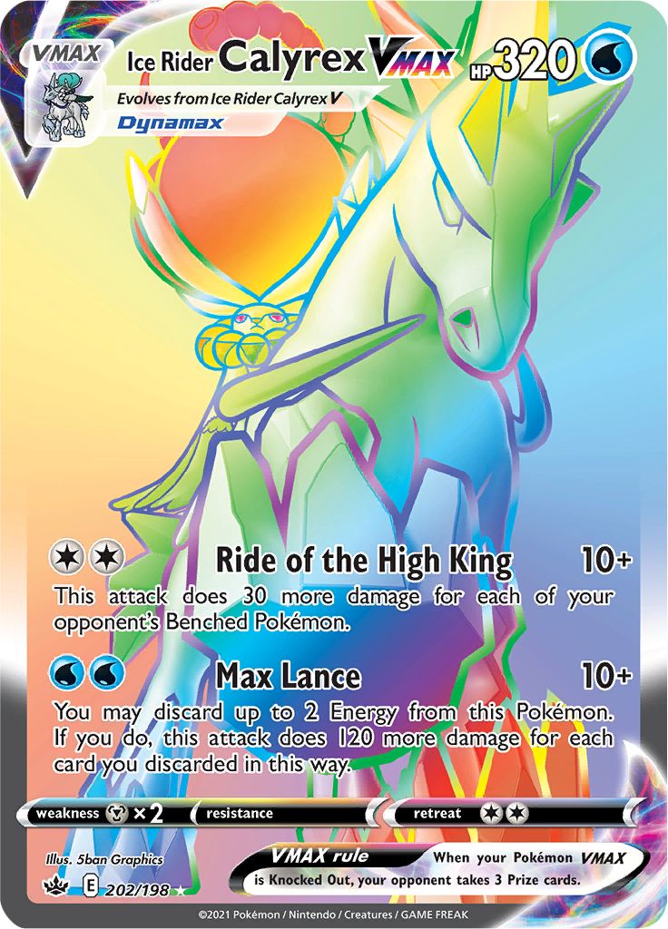 Ice Rider Calyrex VMAX (202/198) [Sword & Shield: Chilling Reign] | Good Games Morley