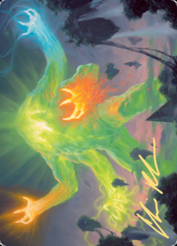 Omnath, Locus of Creation Art Card (Gold-Stamped Signature) [Zendikar Rising Art Series] | Good Games Morley