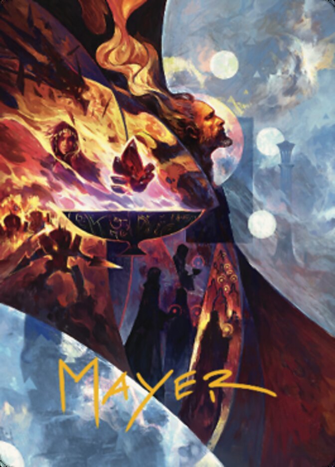 Urza's Command Art Card (Gold-Stamped Signature) [The Brothers' War Art Series] | Good Games Morley
