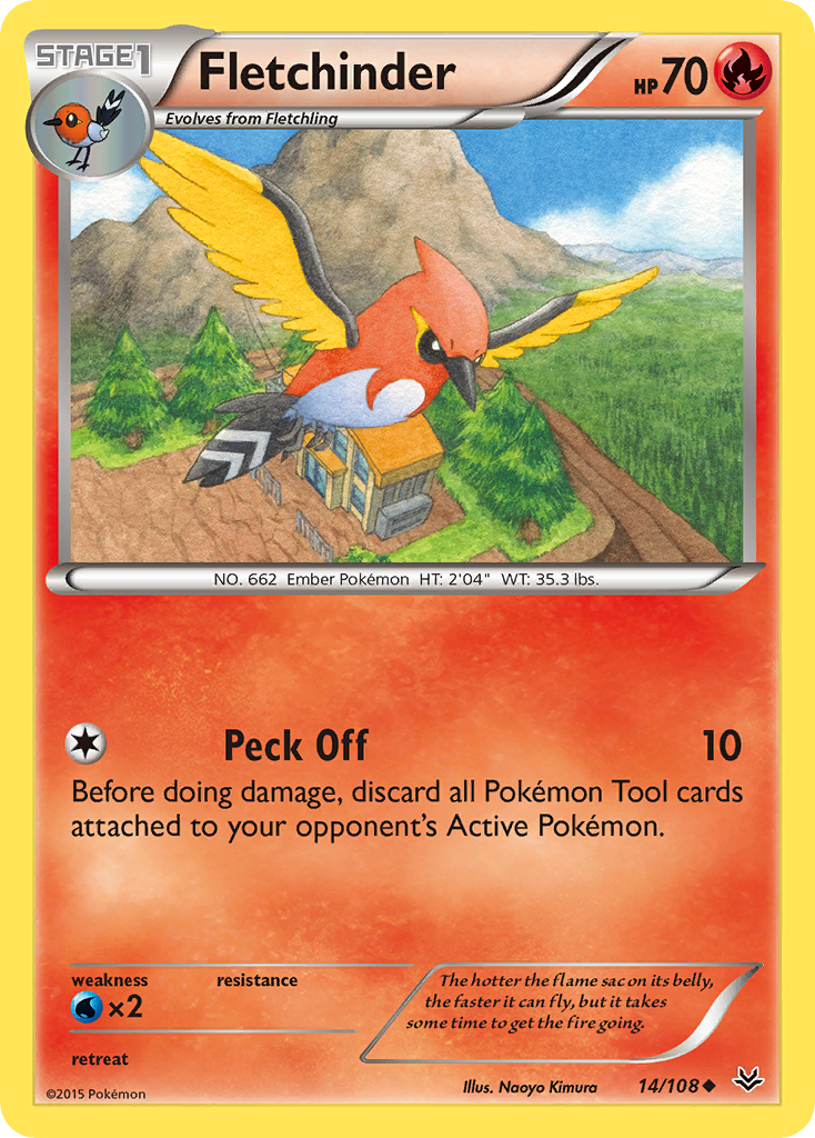 Fletchinder (14/108) [XY: Roaring Skies] | Good Games Morley