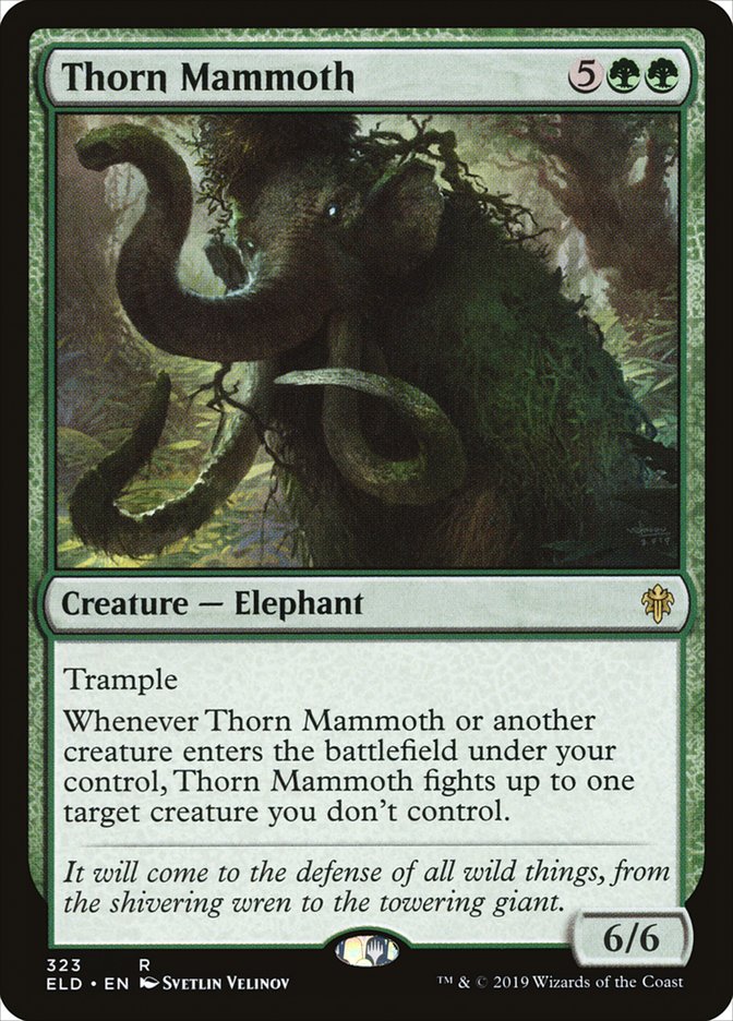 Thorn Mammoth [Throne of Eldraine] | Good Games Morley