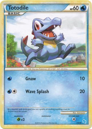 Totodile (14/30) [HeartGold & SoulSilver: Trainer Kit - Gyarados] | Good Games Morley