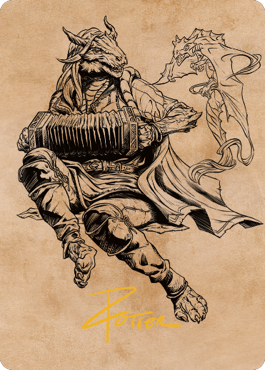 Korlessa, Scale Singer Art Card (Gold-Stamped Signature) [Commander Legends: Battle for Baldur's Gate Art Series] | Good Games Morley