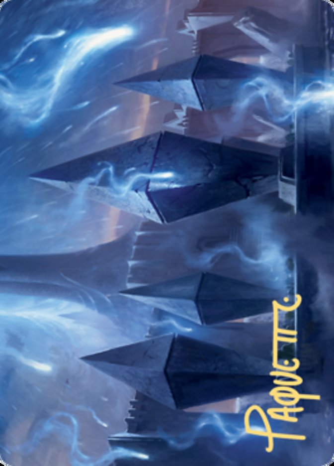 Sea Gate Restoration Art Card (Gold-Stamped Signature) [Zendikar Rising Art Series] | Good Games Morley