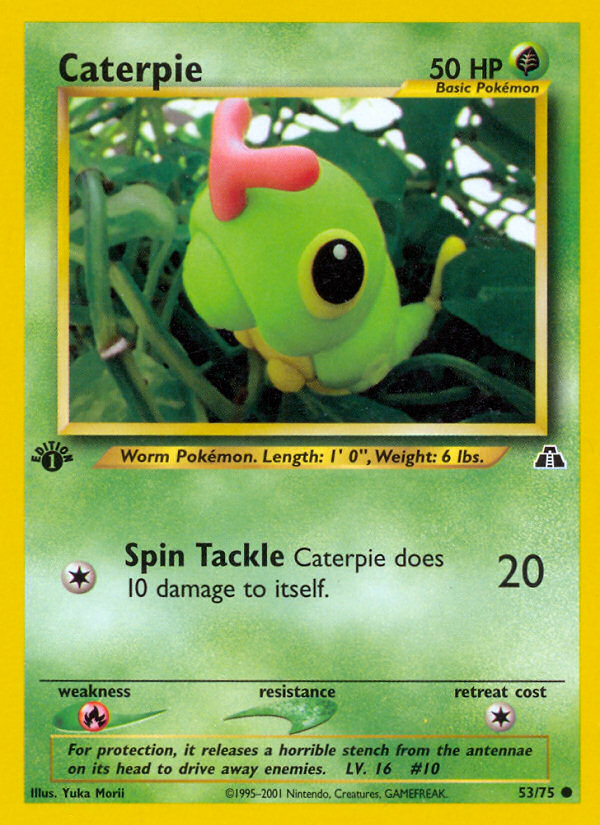 Caterpie (53/75) [Neo Discovery 1st Edition] | Good Games Morley