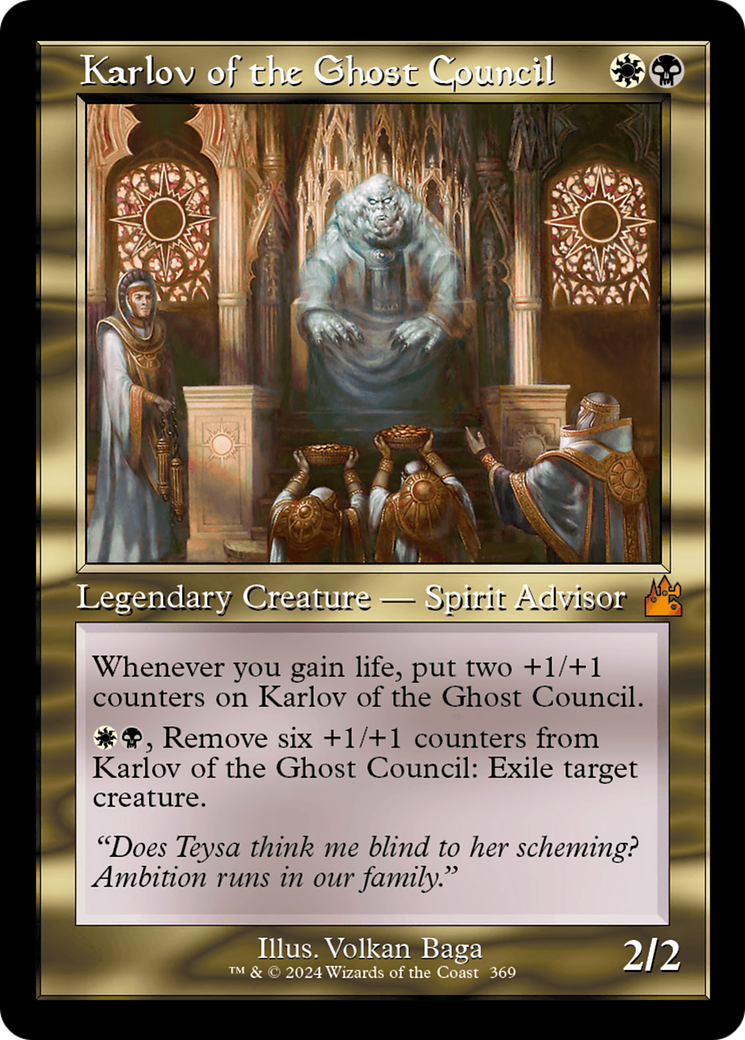 Karlov of the Ghost Council (Retro Frame) [Ravnica Remastered] | Good Games Morley