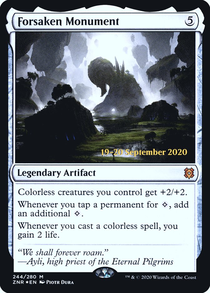 Forsaken Monument [Zendikar Rising Prerelease Promos] | Good Games Morley