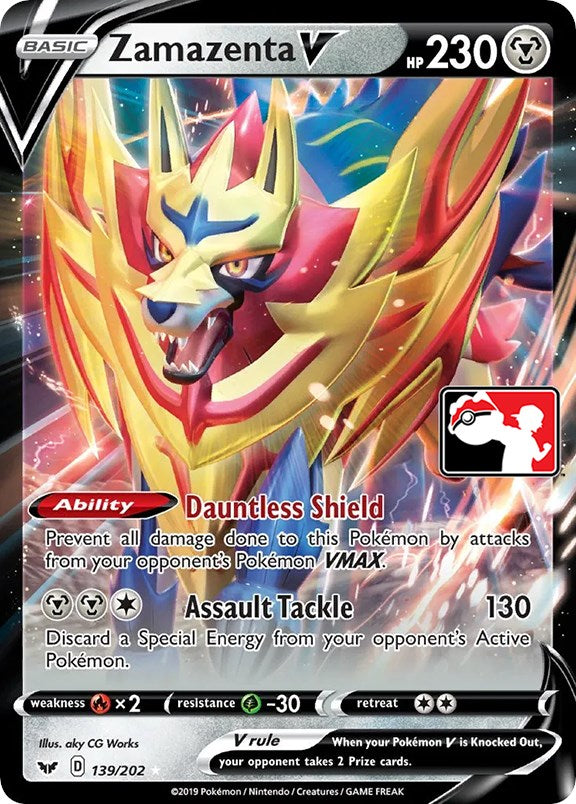 Zamazenta V (139/202) [Prize Pack Series One] | Good Games Morley