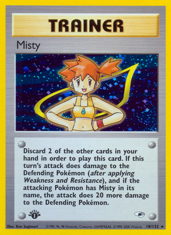 Misty (18/132) [Gym Heroes 1st Edition] | Good Games Morley