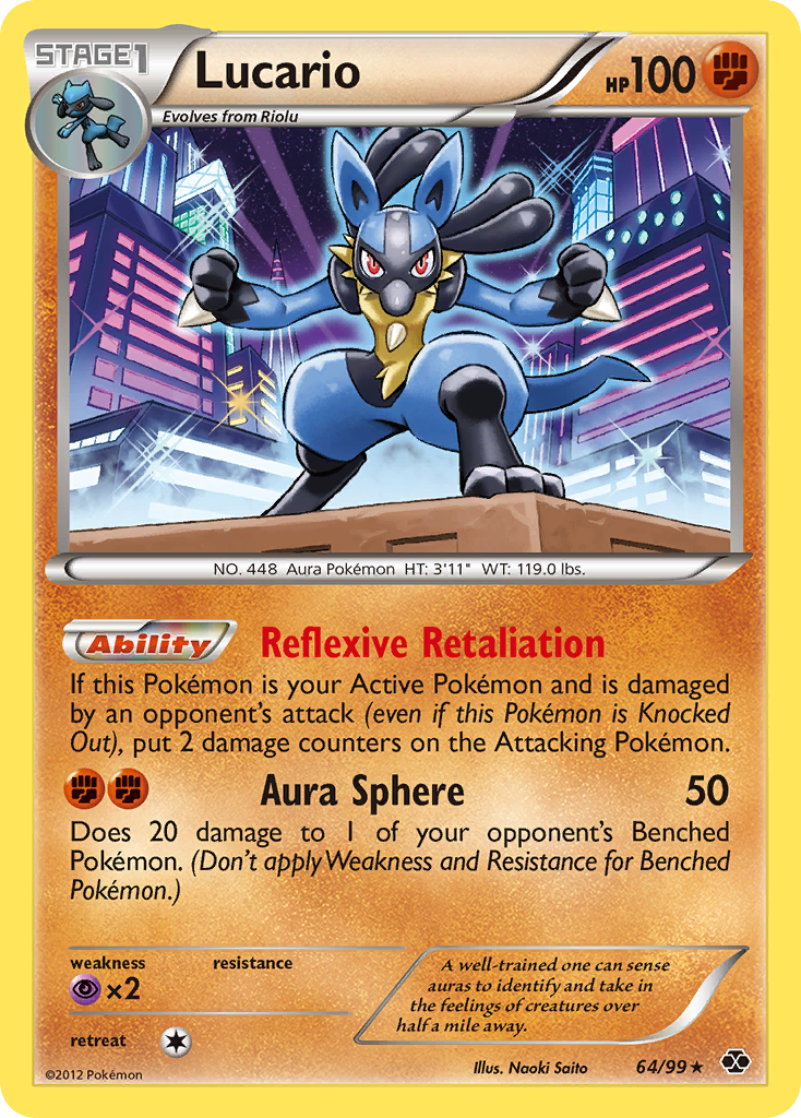 Lucario (64/99) [Black & White: Next Destinies] | Good Games Morley