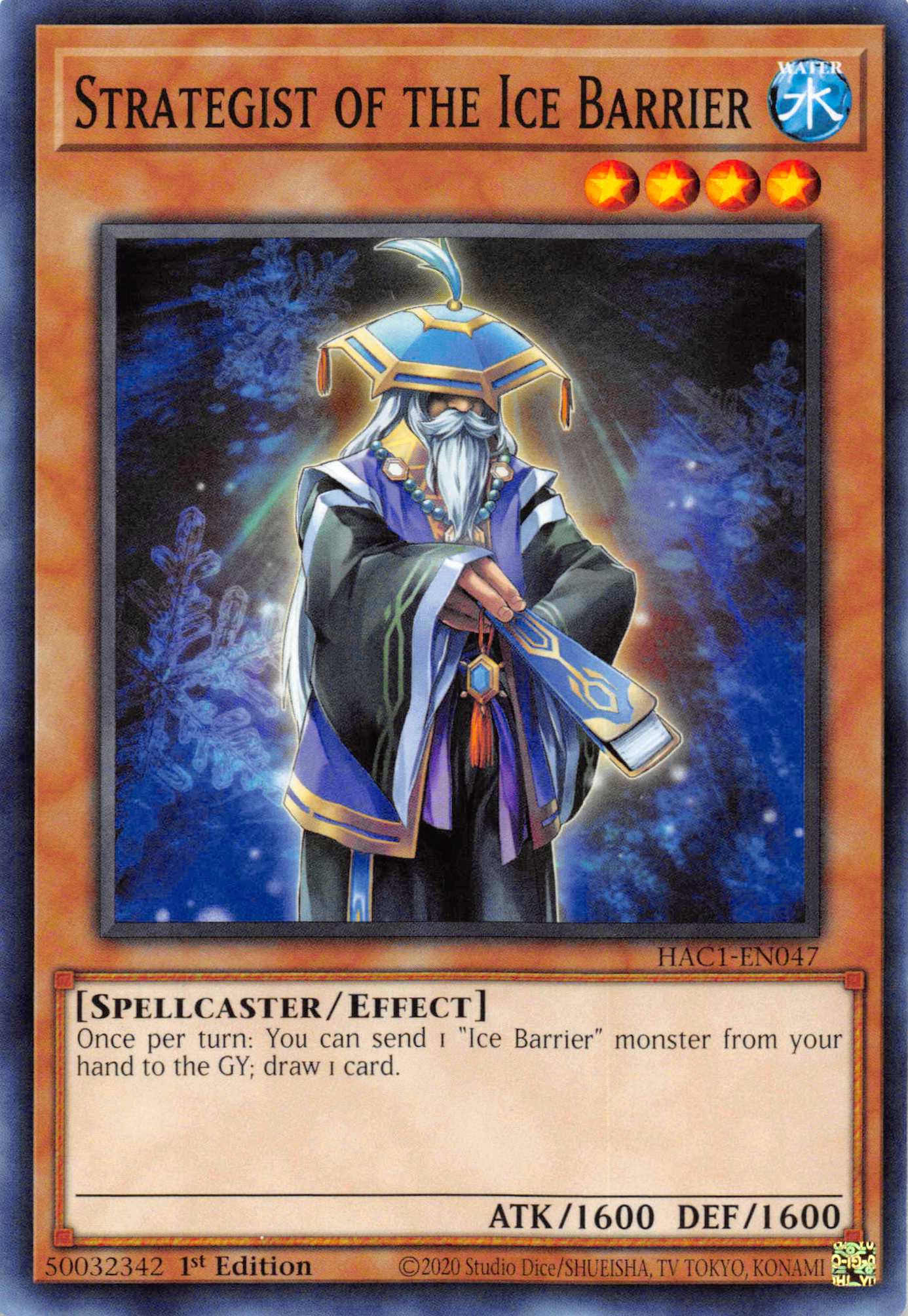 Strategist of the Ice Barrier (Duel Terminal) [HAC1-EN047] Parallel Rare | Good Games Morley