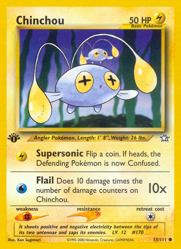 Chinchou (55/111) [Neo Genesis 1st Edition] | Good Games Morley