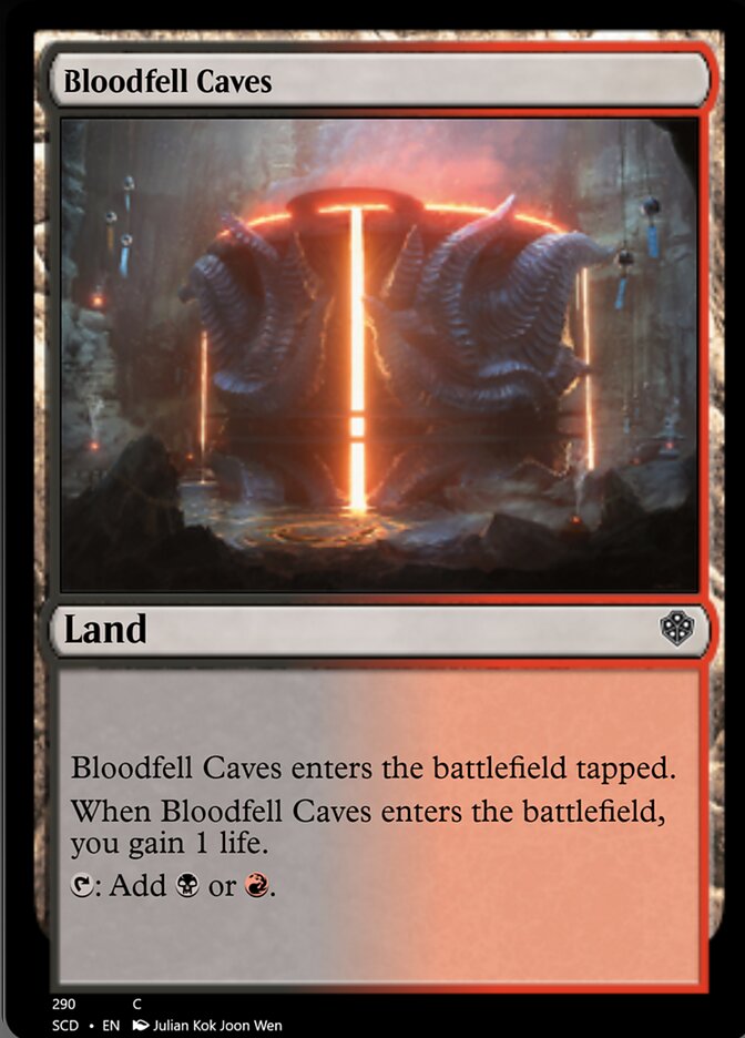 Bloodfell Caves [Starter Commander Decks] | Good Games Morley